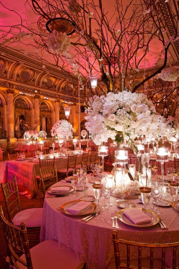 flowering branches for wedding tables